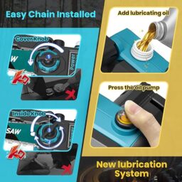 Image du fabricant 7 du Mini tronçonneuse électrique sans fil