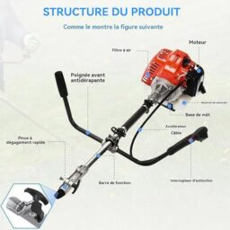 Image du fabricant 7 du nawoefii Débroussailleuse Thermique sac dos