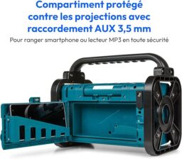 Image du fabricant 7 du Radio chantier MEDION E66877 bleu