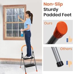 Image du fabricant 7 du TreeLen Escabeau pliant orange