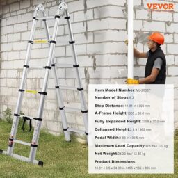 Image du fabricant 7 du VEVOR Échelle télescopique aluminium