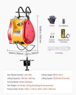 Image du fabricant 7 du VEVOR Palan Électrique 2 en 1