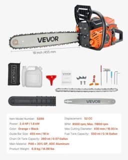 Image du fabricant 7 du VEVOR Tronçonneuse à Essence