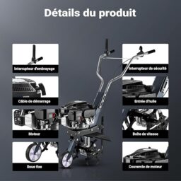 Image du fabricant 7 du Wiltec motobineuse essence 36 cm
