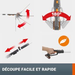 Image du fabricant 7 du WORX Taille-Haies sans Fil 20V
