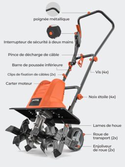 Image du fabricant 8 du Motobineuse MYTOL 1500W compacte
