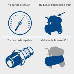 Image du fabricant 8 du Scheppach Compresseur à air HC53DC