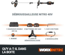 Image du fabricant 8 du WORX Nitro Débroussailleuse 40V