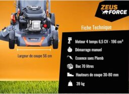 Image du fabricant 8 du ZEUS FORCE Tondeuse Thermique essence