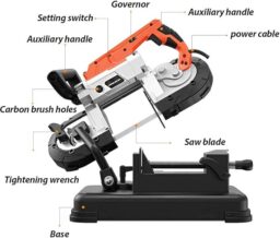 Image du fabricant 9 du Anbull Scie à ruban métal