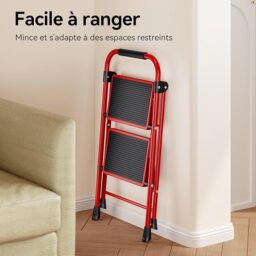 Image du fabricant 9 du KINGRACK Escabeau 2 Marches Rouge