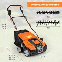 Image du fabricant 9 du Scarificateur Aérateur RELAX4LIFE 2000W