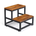 Marchepied LIANTRAL 2 Niveaux Acier et Bois
