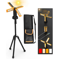 Lampe de Chantier Aodoo Projecteur de Solaire À Led avec Trépied