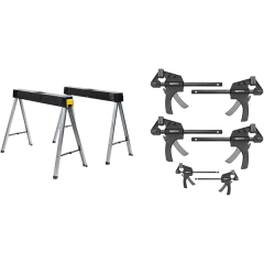 Tréteaux et Serre Joints Stanley AmazonBasics 1 97 475 Lot