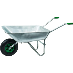 Brouette de Jardin WERKA PRO Acier Galvanisé Roue Gonflée