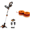 Débroussailleuse sans fil Worx Wg163e + Lot de 2 Bobines